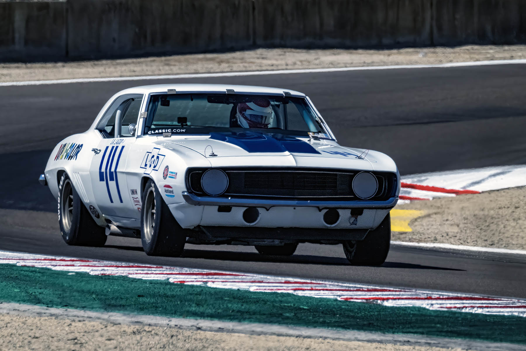 <p>Nelson Calle - 1969 Camaro at the 2024 Rolex Monterey Motorsport Reunion run at WeatherTech Raceway Laguna Seca</p>