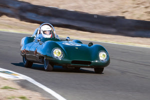 <p>Jacqueline Mincheff - 1956 Lotus Eleven S1 at the 2023 Velocity Invitational run at Sonoma Raceway</p>