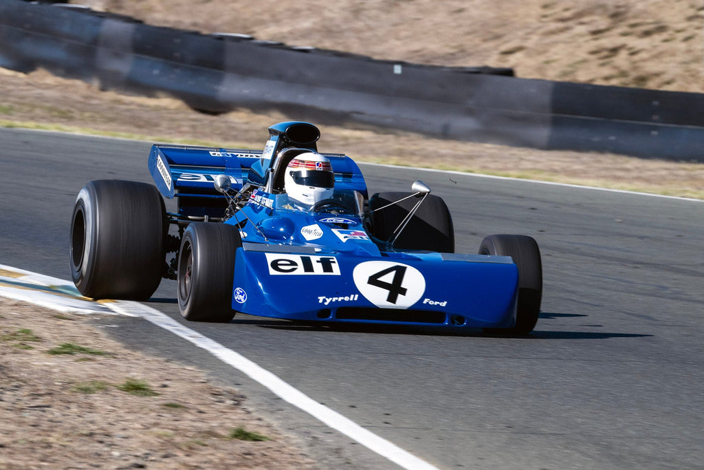 <p>John Dimmer - 1971 Tyrrell 004 at the 2023 Velocity Invitational run at Sonoma Raceway</p>
