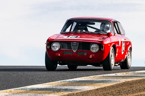 <p>Tancredi D'Amore - 1965 Alfa Romeo Giulia Sprint GTA at the 2023 Velocity Invitational run at Sonoma Raceway</p>
