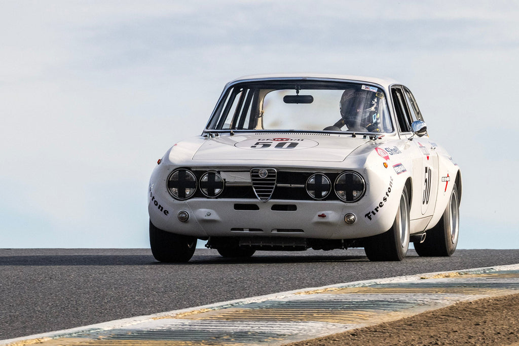 <p>Mark Colbert - 1969 Alfa Romeo GTAM at the 2023 Velocity Invitational run at Sonoma Raceway</p>