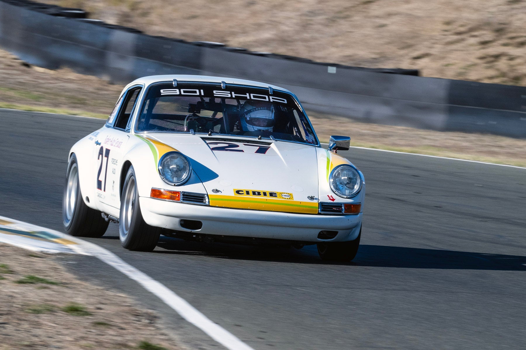 <p>Nelson Calle - 1967 Porsche 911 GTU at the 2023 Velocity Invitational run at Sonoma Raceway</p>
