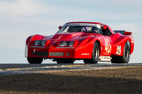 <p>Patrick Byrne - 1977 Greenwood Corvette at the 2023 Velocity Invitational run at Sonoma Raceway</p>