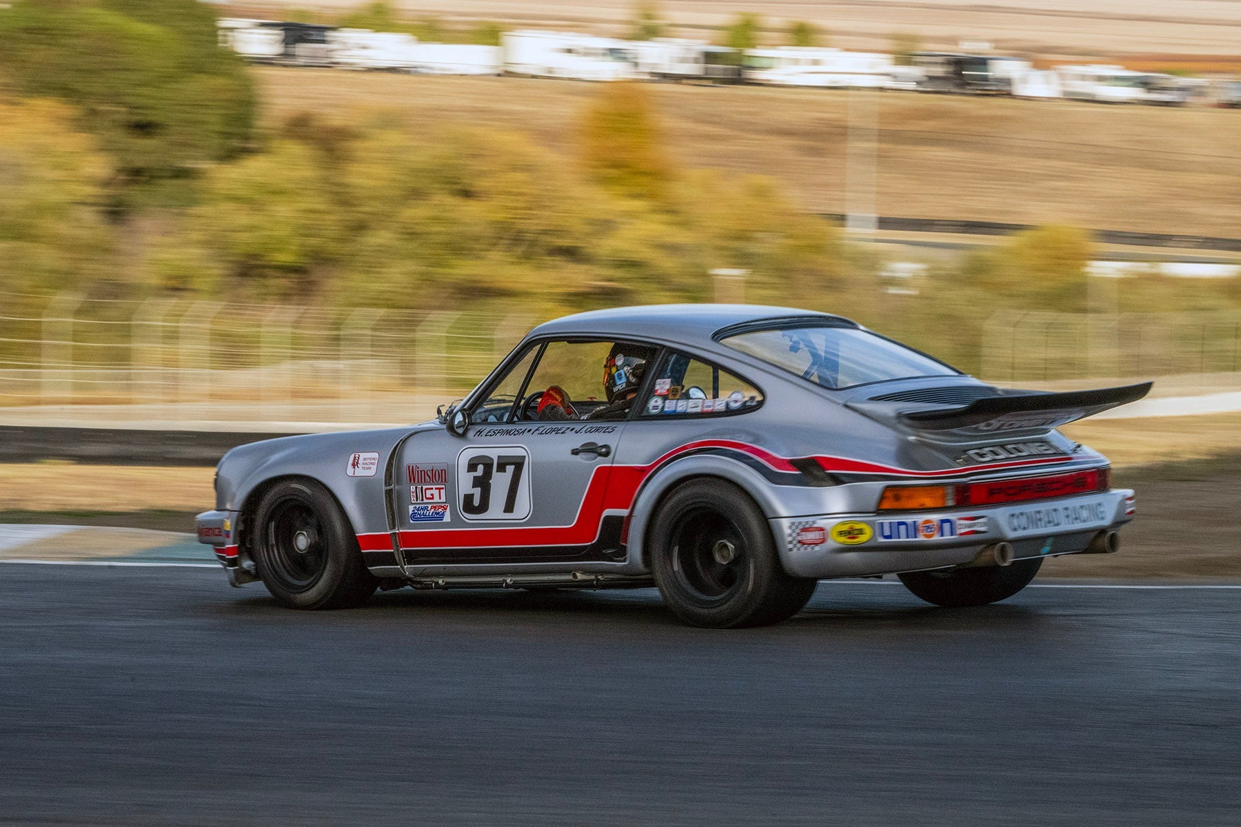 <p>Ned Bacon - 1975 Porsche RSR at the 2023 Velocity Invitational run at Sonoma Raceway</p>