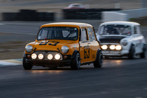 <p>David Cooper - 1965 Austin Mini Cooper at the 2023 Velocity Invitational run at Sonoma Raceway</p>