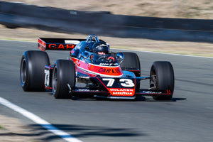 <p>Sam Every - McLaren M16C at the 2023 Velocity Invitational run at Sonoma Raceway</p>
